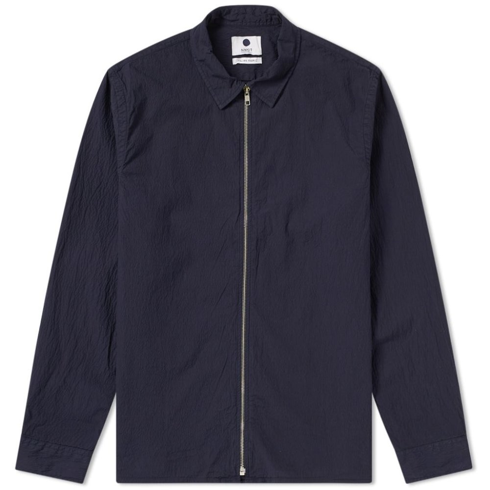 Never worn! Men’s NN07 NoNationality Blue Zip Shirt